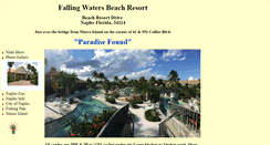 Desktop Screenshot of fallingwatersbeachresortnaples.com